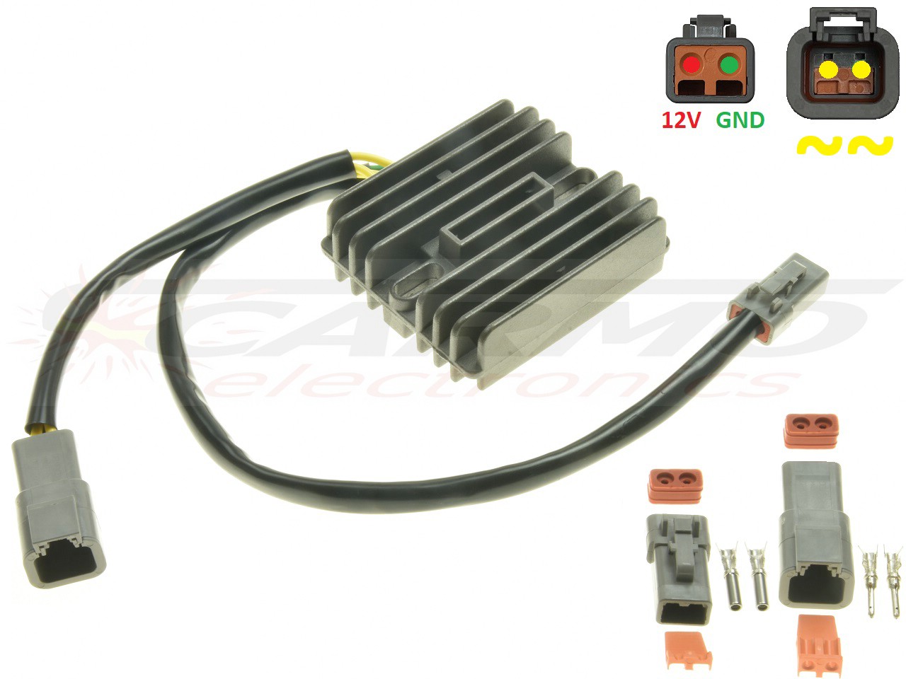 CARR694BU2 - Buell XB 08-10 amélioré MOSFET MOSFET Régulateur de tension redresseur (Y0302A-02A8) - Cliquez sur l'image pour la fermer