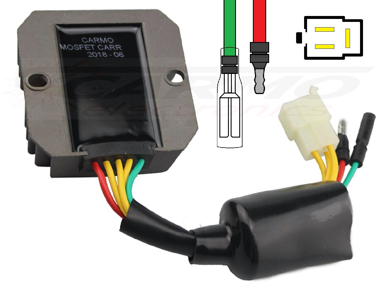 CARR204-SLR Honda FX650 SLR650 - MOSFET Régulateur de tension redresseur (SH532C-13) - Cliquez sur l'image pour la fermer