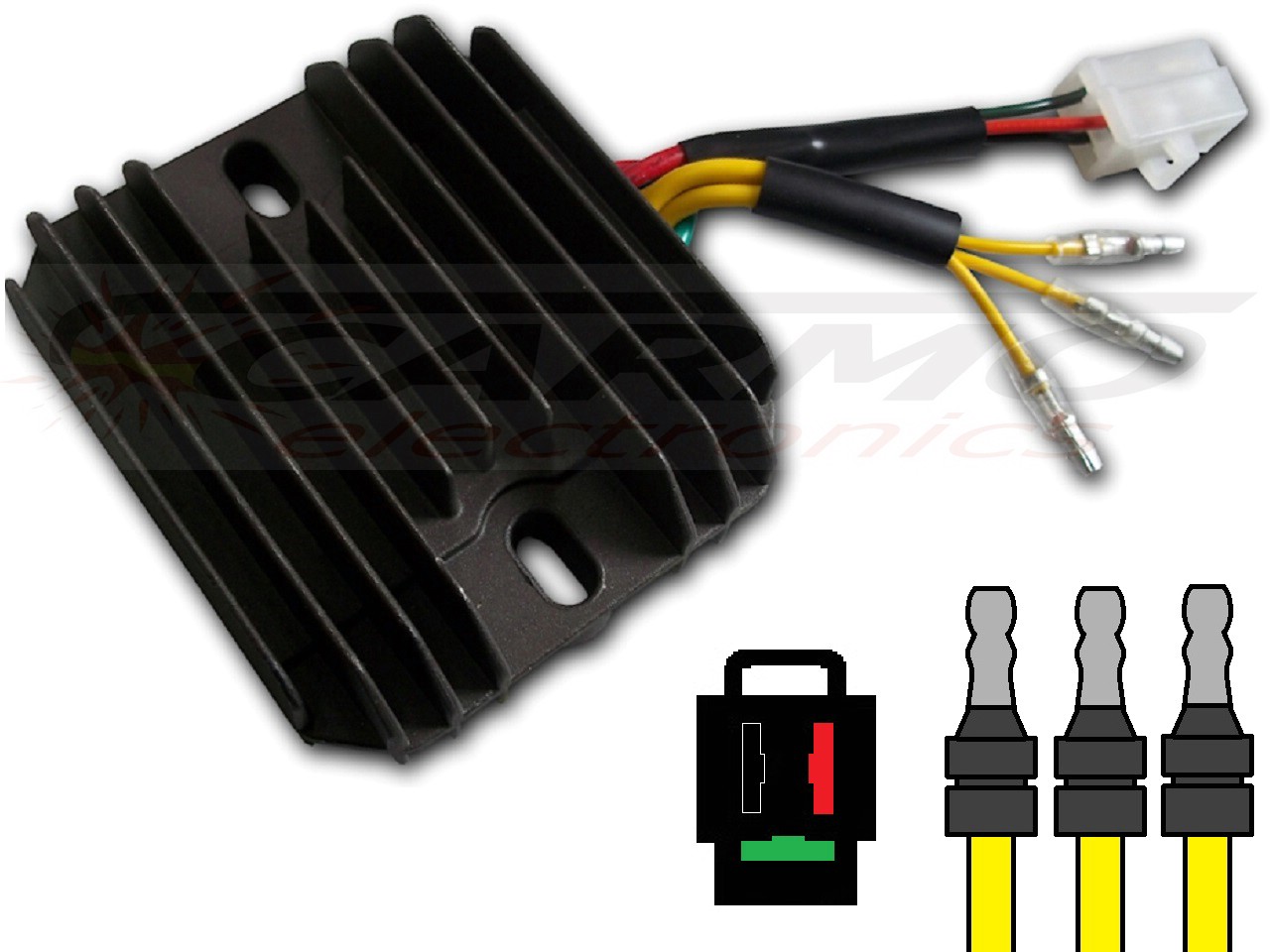 CARR204-XL Honda XL600 - MOSFET Régulateur de tension redresseur (SH532-12) - Cliquez sur l'image pour la fermer