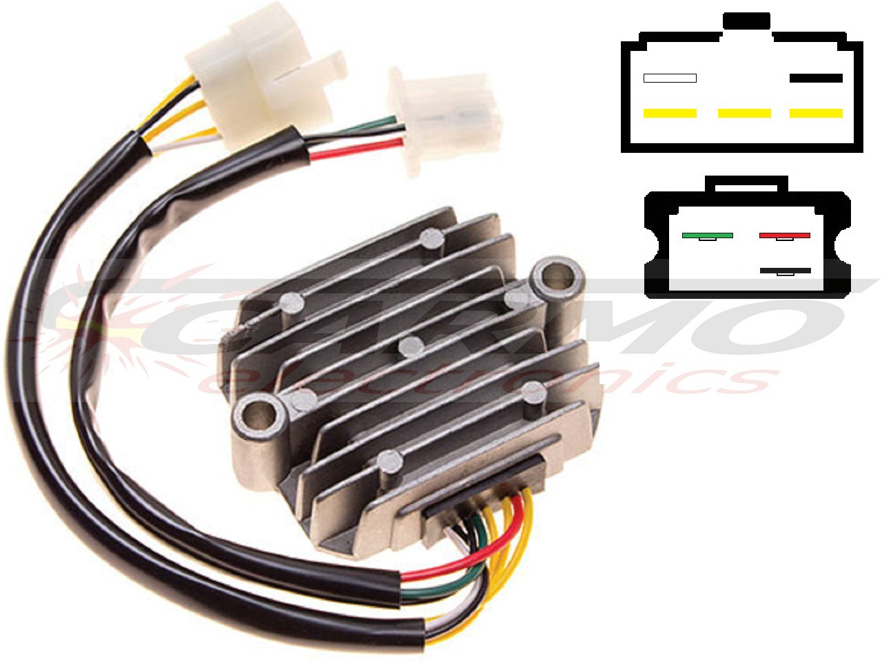 CARR211 Honda CB MOSFET Régulateur de tension redresseur (SH234-12, SH236-12, SH236A-12, SH236B-12, SH538-12, SH255-12) - Cliquez sur l'image pour la fermer