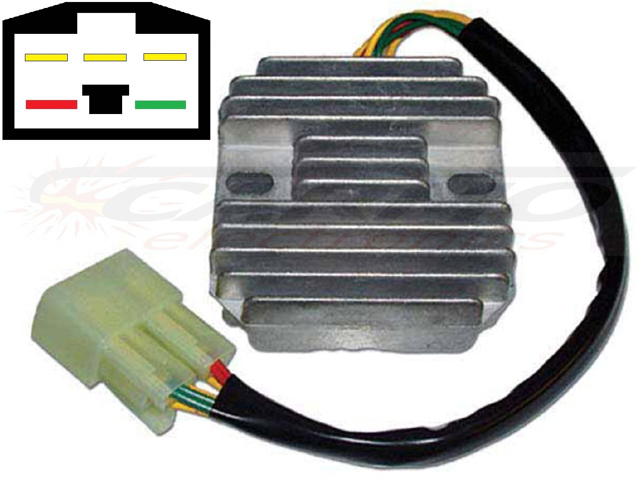 CARR591 Honda VFR400 MOSFET Régulateur de tension redresseur - Cliquez sur l'image pour la fermer