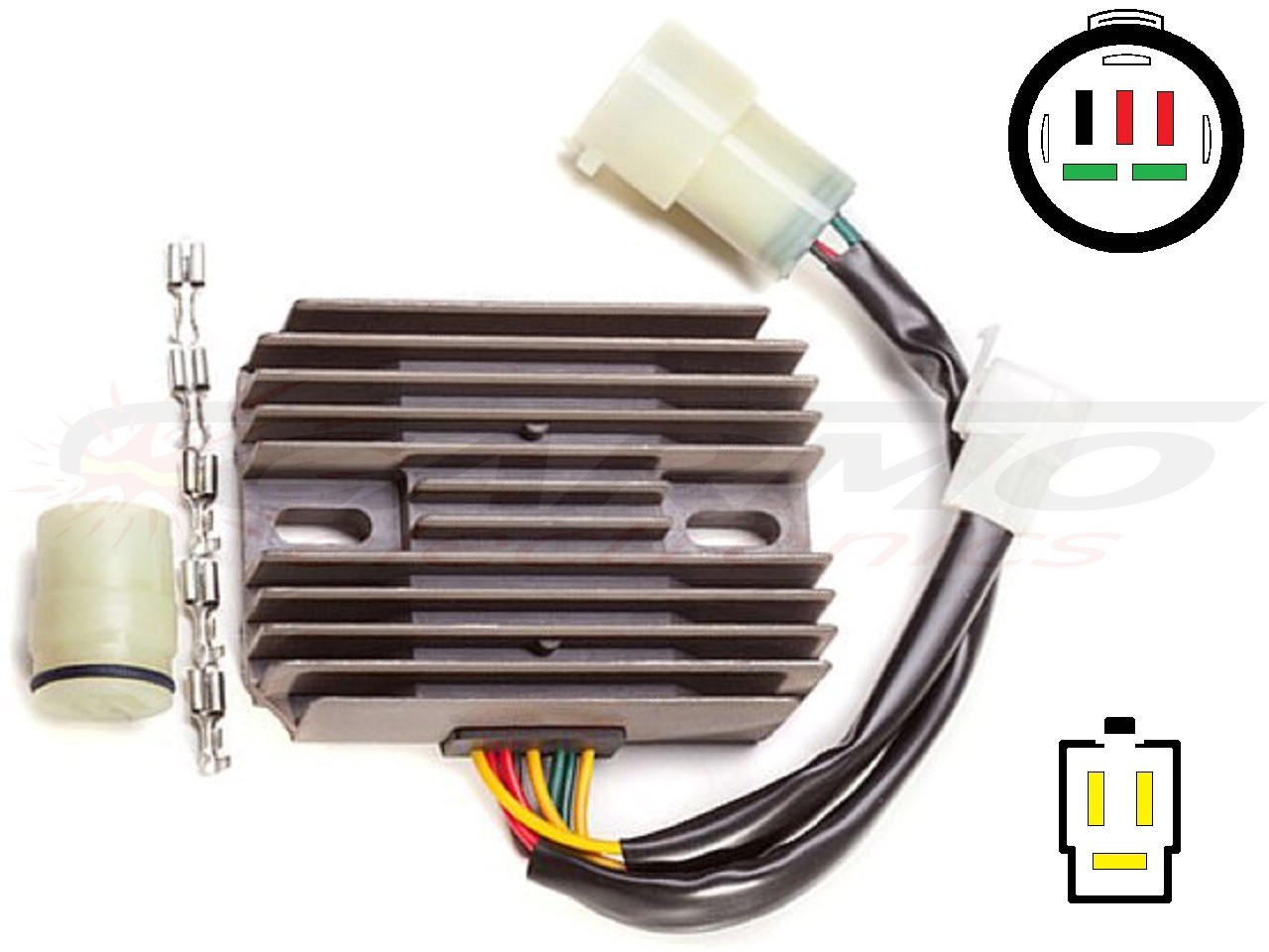 CARR824-LI Honda XRV750 Africa Twin RD04 MOSFET Régulateur de tension redresseur - Lithium Ion - Cliquez sur l'image pour la fermer