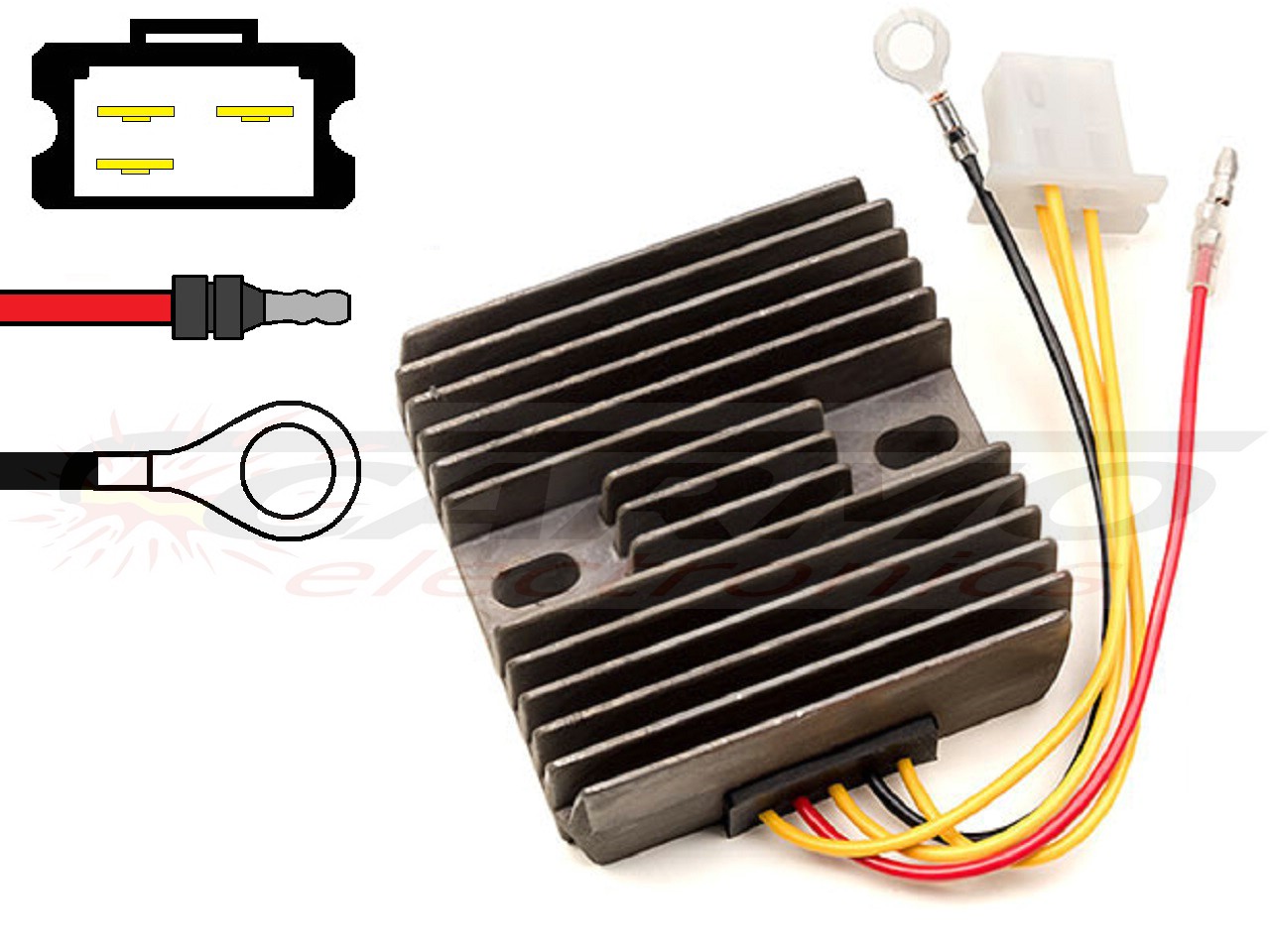 CARR921 Kawasaki KH250 MOSFET Régulateur de tension redresseur - Cliquez sur l'image pour la fermer