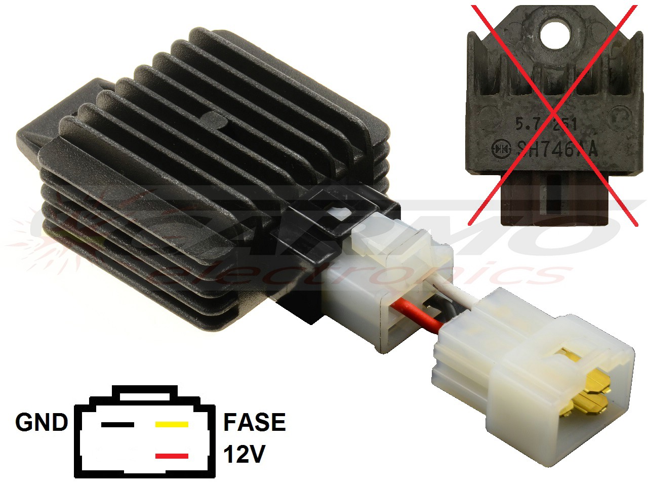 CARR9852 SH746AA Régulateur de tension redresseur (improved) - Cliquez sur l'image pour la fermer