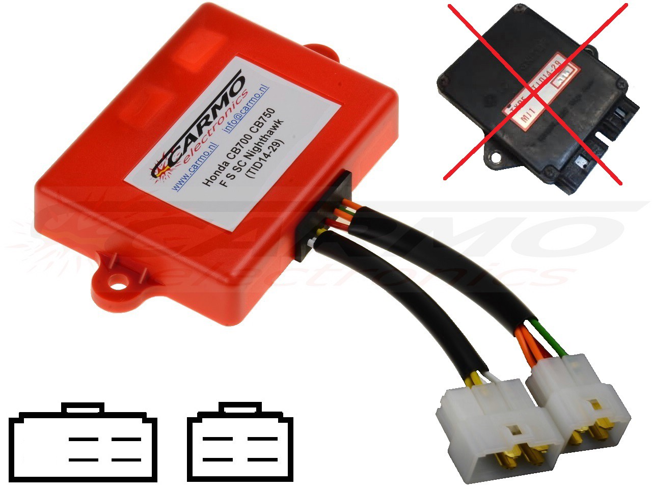 Honda CB700 CB750 CBX750 TCI CDI dispositif de commande boîte noire (TID14-29, MJ1) - Cliquez sur l'image pour la fermer