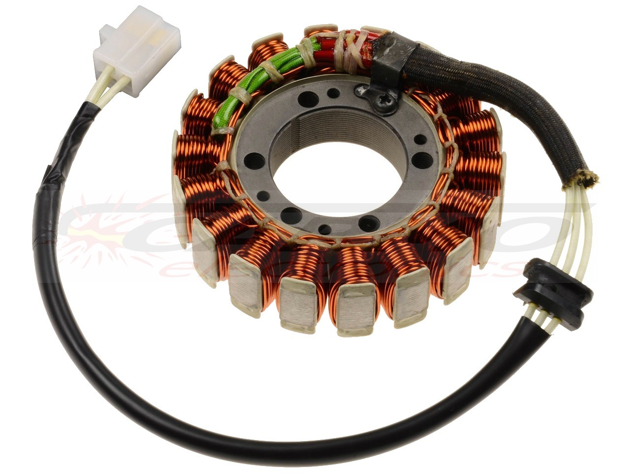 Kawasaki Z750 stator alternator rewinding - Cliquez sur l'image pour la fermer