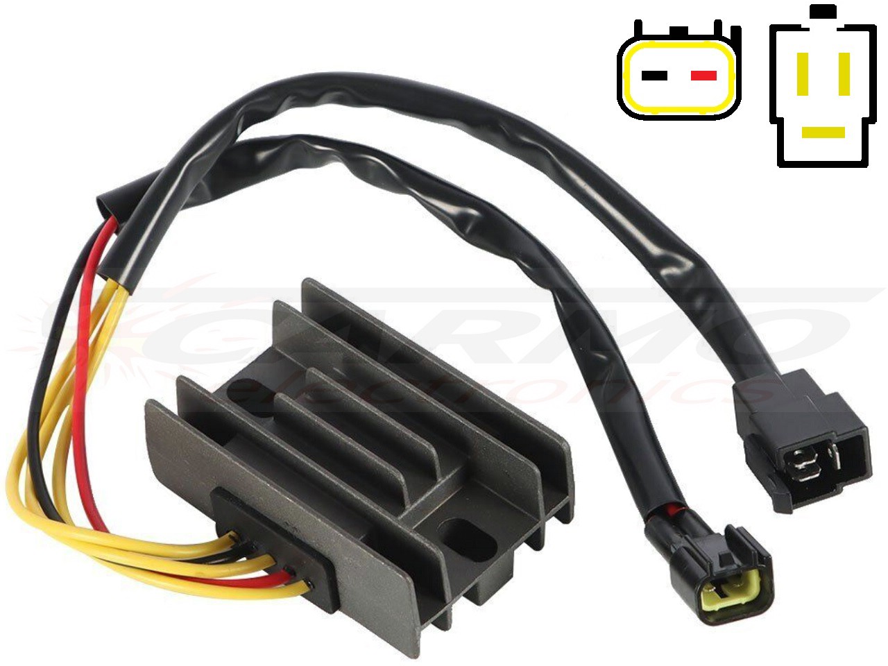 CARR104-DRZ-KLX - Kawasaki KLX400 Suzuki DRZ400 MOSFET Régulateur de tension redresseur (21066-S005, 32800-29F00, SH572E-12) - Cliquez sur l'image pour la fermer