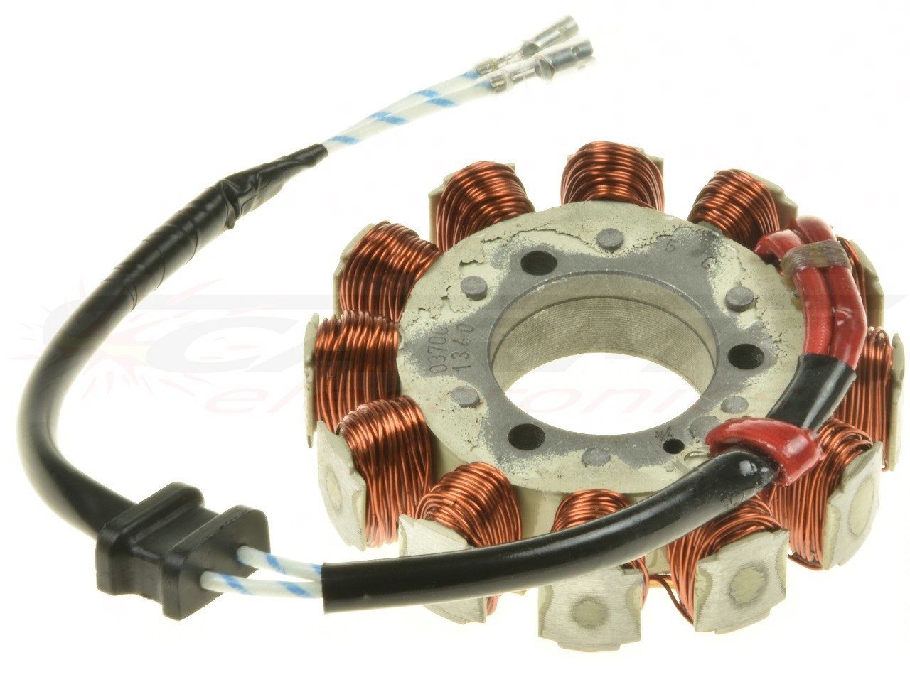 Kawasaki Z650 B1 stator alternator rewinding - 2 fase type 1977-1983 - Cliquez sur l'image pour la fermer