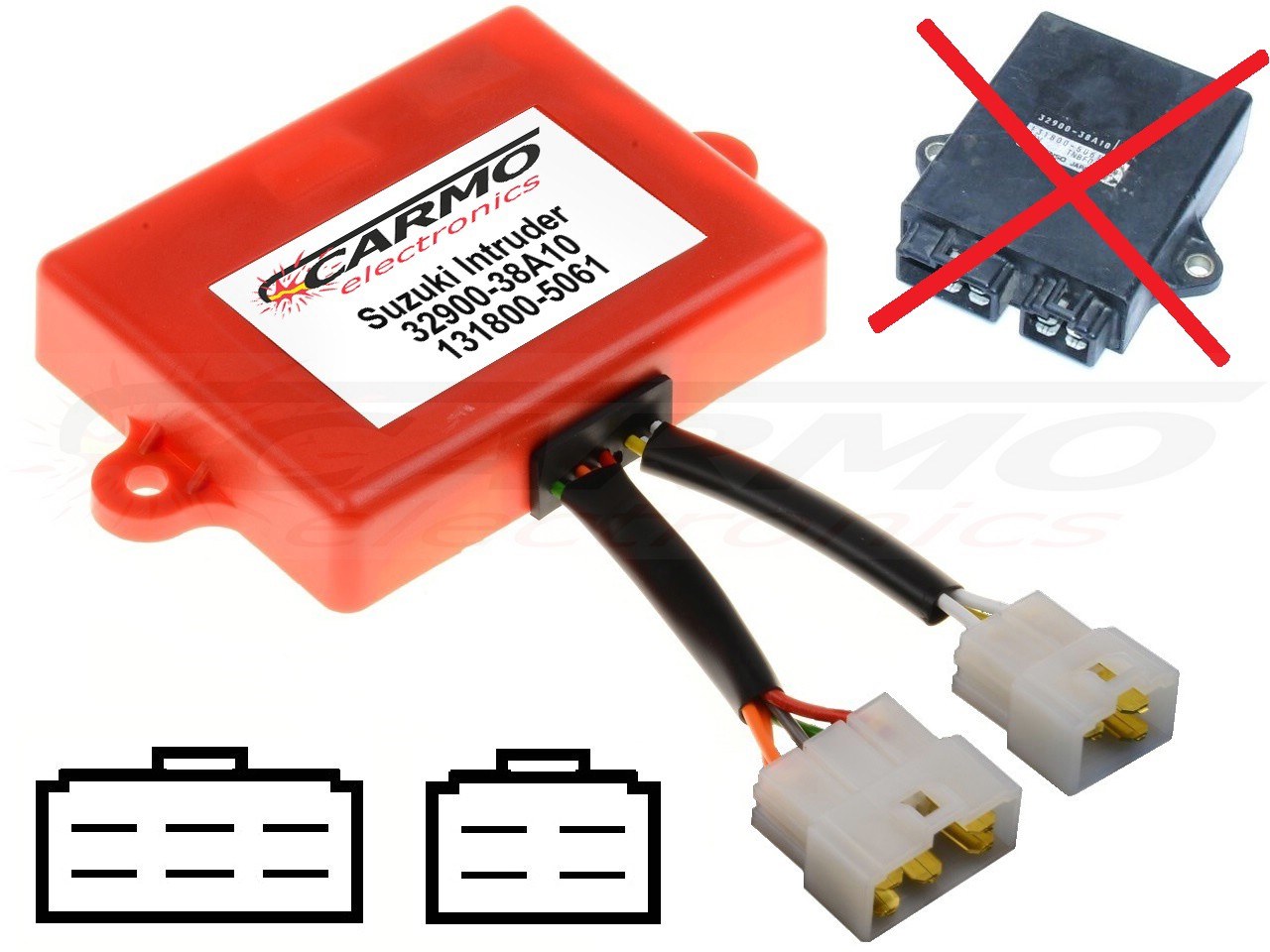 Suzuki VS600 VS700 VS750 VS800 intruder TCI CDI dispositif de commande boîte noire (32900-38A10, 131800-5061) - Cliquez sur l'image pour la fermer